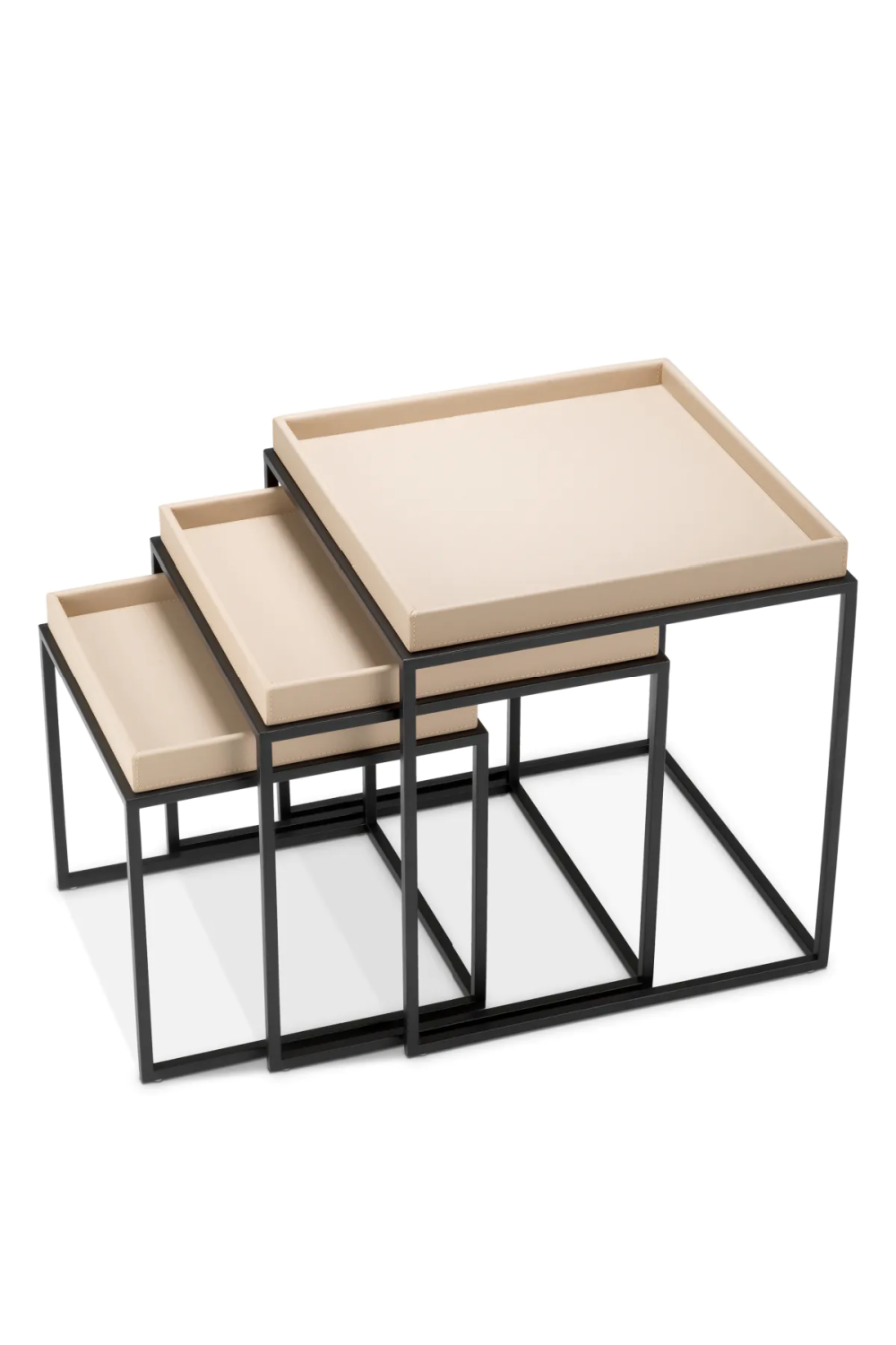 Leather Tray Top Side Tables (3) | Eichholtz Léonard | Oroa.com