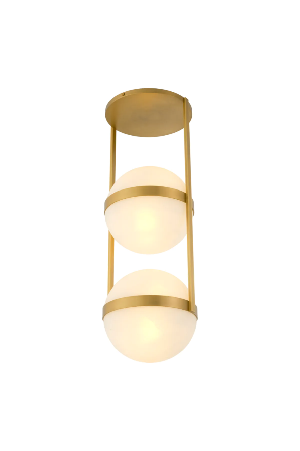 White Globe Double Ceiling Lamp | Eichholtz Dover | Oroatrade.com 