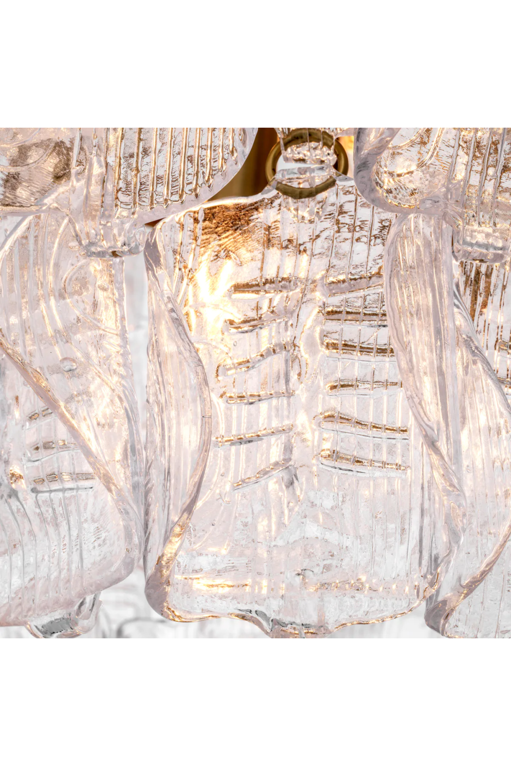 Tiered Handmade Glass Chandelier | Eichholtz Solange | Oroa.com