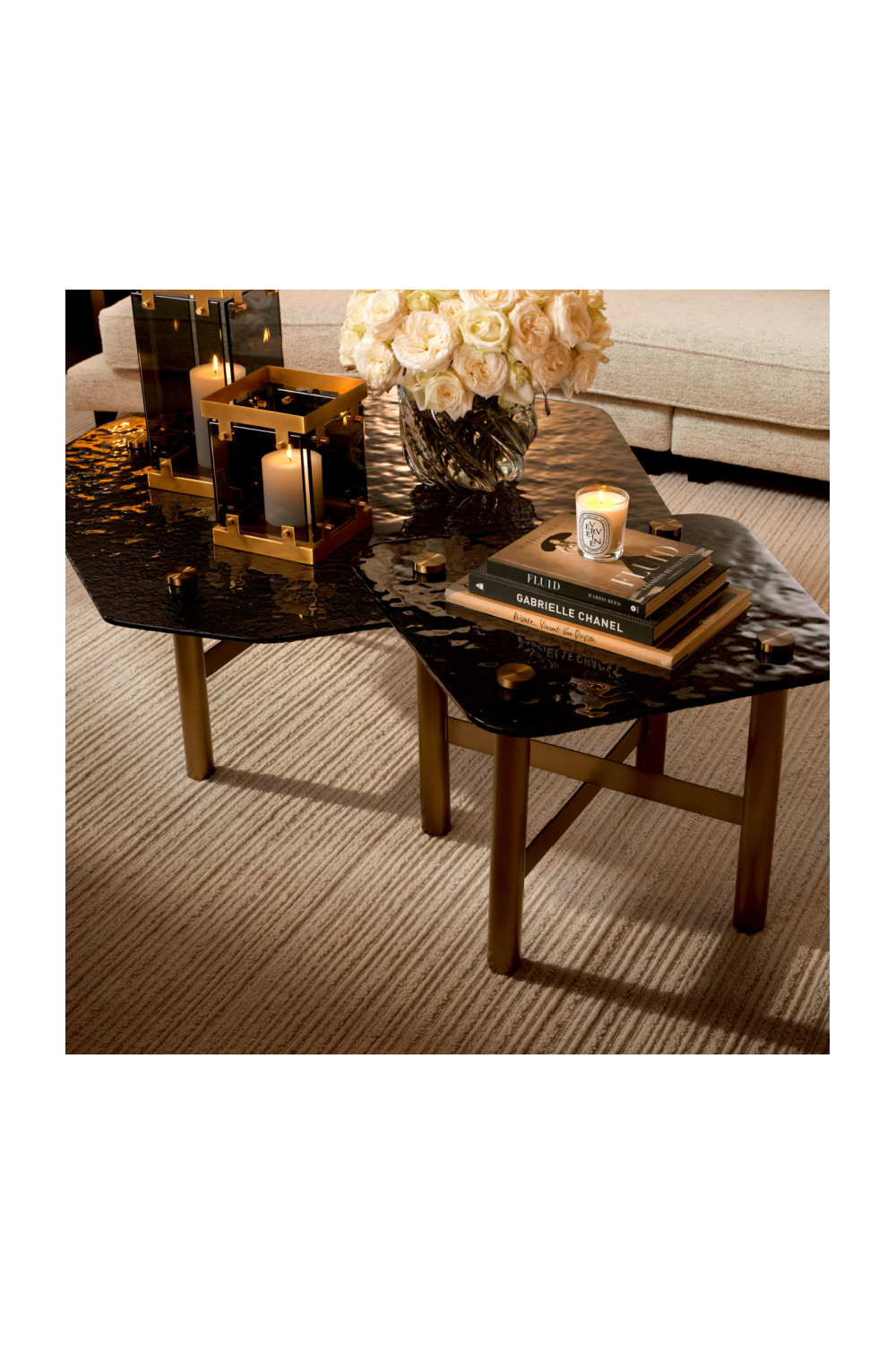 Black Glass Coffee Table | Eichholtz Cortes | Oroa.com