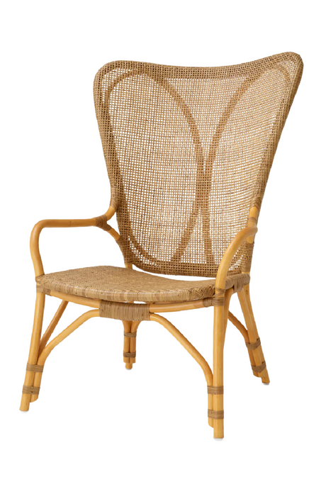 High-Back Rattan Lounge Chair | Eichholtz Colony | Oroa.com