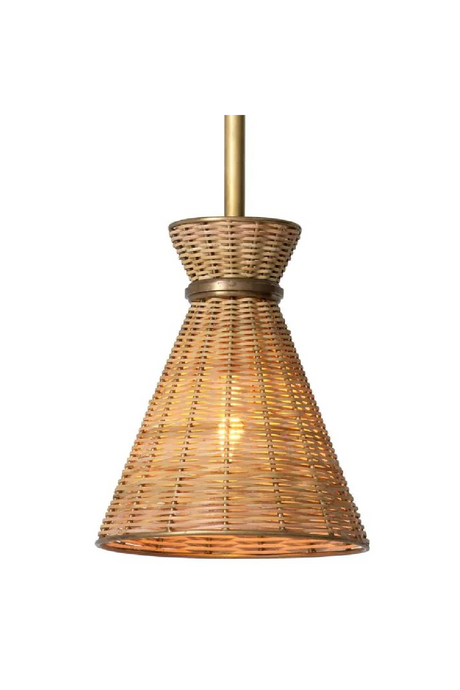 Conical Rattan Pendant Lamp | Eichholtz Kon Tiki | Oroa.com