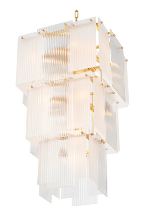 Frosted Glass Tiered Chandelier | Eichholtz Giardano | Oroa.com