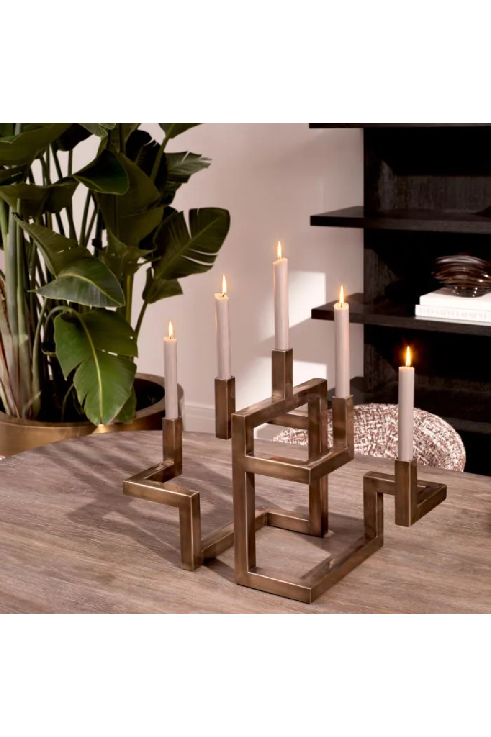 5 Arm Gold Candle Holder | Eichholtz Skyline | Oroa.com