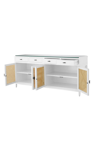 Natural Cane 4-Door Dresser | Eichholtz Bahamas | Oroa.com