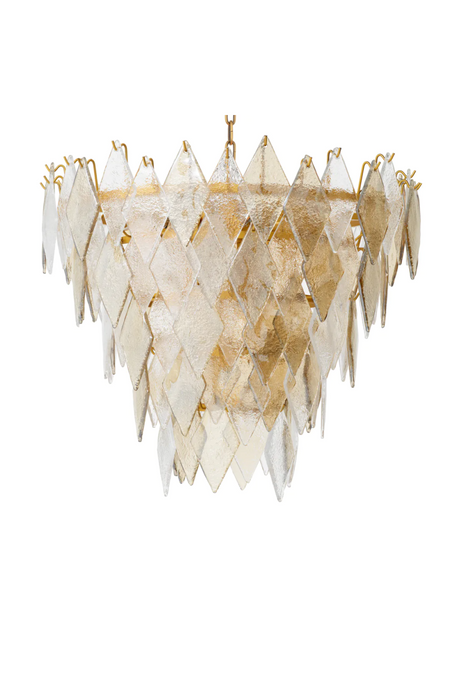 Sugared Glass Chandelier | Eichholtz Rhombus | Oroa.com