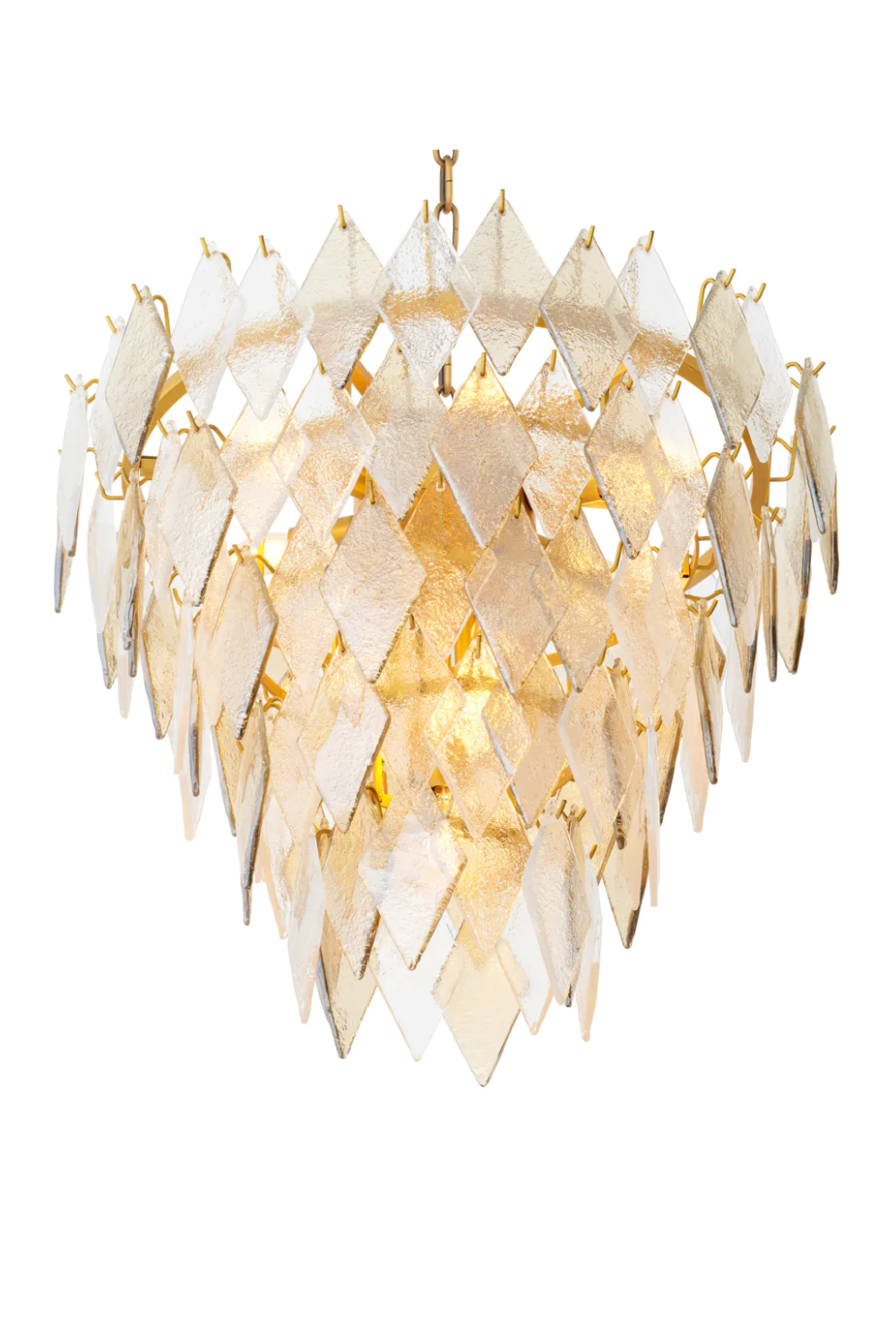 Sugared Glass Chandelier | Eichholtz Rhombus | Oroa.com
