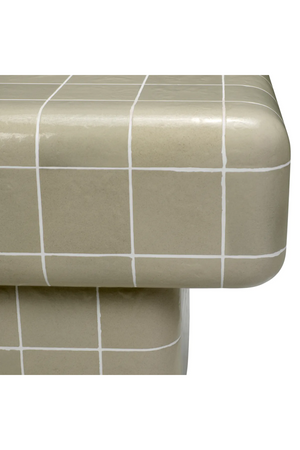 Gray Glazed Outdoor Side Table | Eichholtz Mateo | Oroa.com