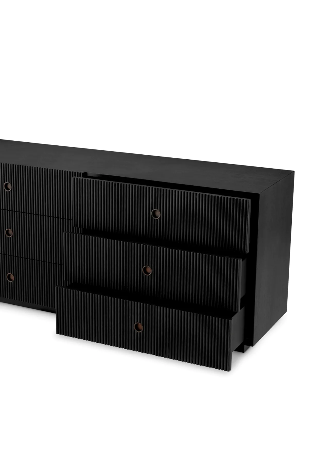 Ribbed Wood 6-Drawer Chest | Eichholtz Dimitrios | Oroa.com