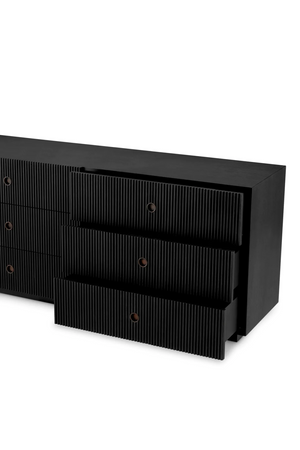 Ribbed Wood 6-Drawer Chest | Eichholtz Dimitrios | Oroa.com