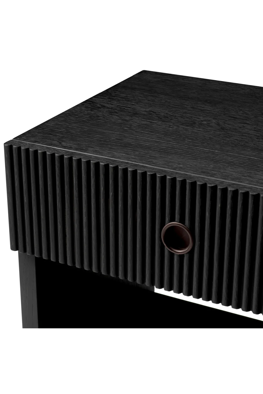 Ribbed Wood 1-Drawer Nightstand | Eichholtz Dimitrios | Oroa.com