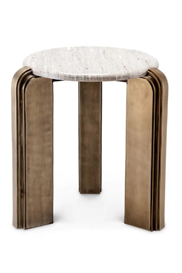 Antique Brass Base Side Table | Eichholtz Albion | Oroa.com