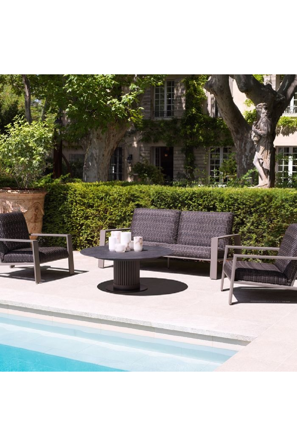 Gray Rattan Outdoor Sofa | Eichholtz Belle Vue | Oroa.com
