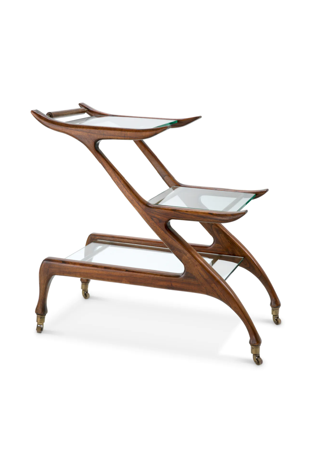 Brown Wooden Double Trolley | Eichholtz Manzo | Oroa.com