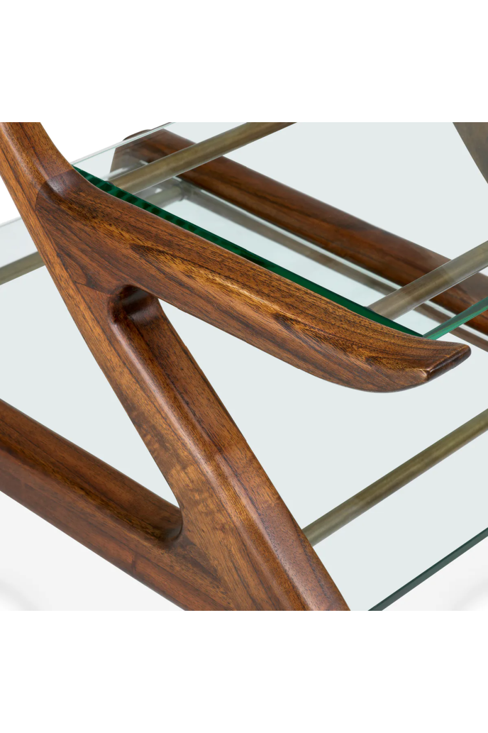 Brown Wooden Double Trolley | Eichholtz Manzo | Oroa.com