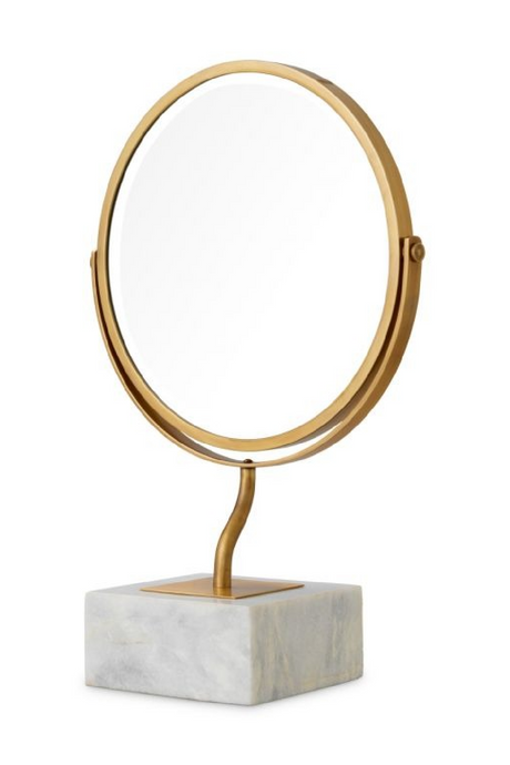 Vintage Brass Round Table Mirror | Eichholtz Jovanni | Oroa.com