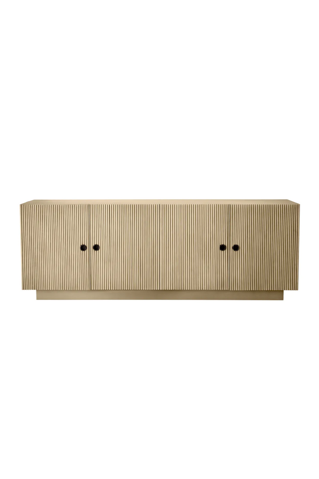 Ribbed Oak 4-Door Dresser | Eichholtz Dimitrios | Oroa.com