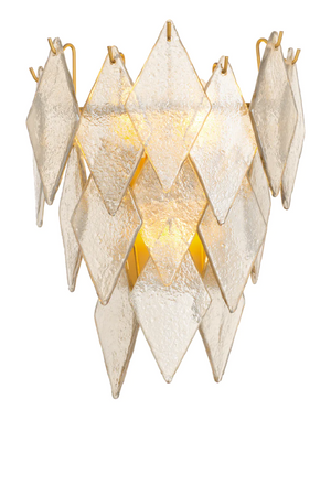 Sugared Glass Cascading Wall Lamp | Eichholtz Rhombus | Oroa.com