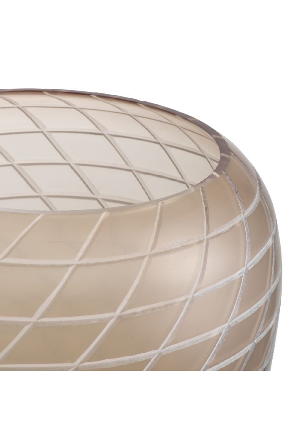 Handcut Patterned Glass Vase | Eichholtz Tarano | Oroa.com