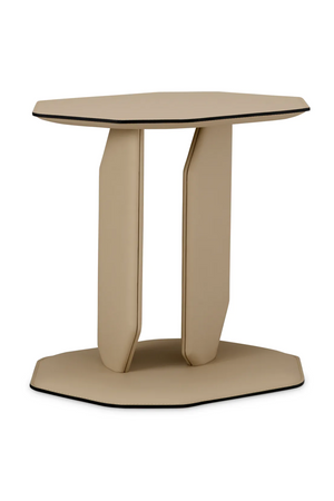 Light Brown Leather Side Table | Eichholtz Maurizio | Oroa.com