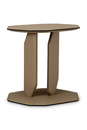 Light Brown Leather Side Table | Eichholtz Maurizio | Oroa.com