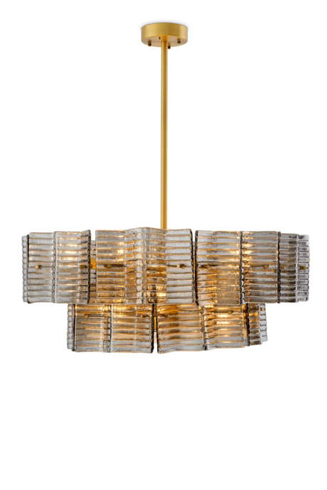 Ribbed Glass Chandelier | Eichholtz Silvano | Oroa.com