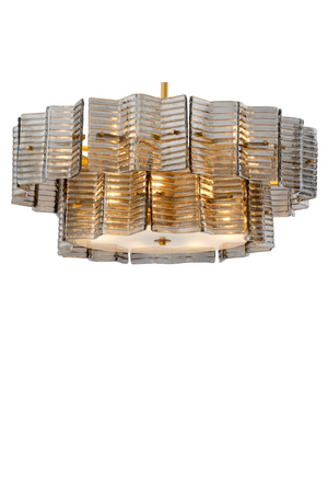 Ribbed Glass Chandelier | Eichholtz Silvano | Oroa.com