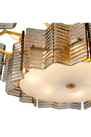 Ribbed Glass Chandelier | Eichholtz Silvano | Oroa.com