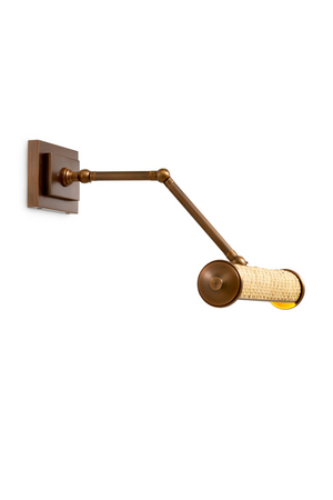 Antique Brass Rattan Wall Lamp S | Eichholtz Luca | Oroa.com