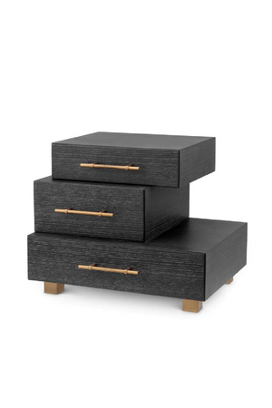 Black Oak 3-Drawer Nightstand | Eichholtz Evendale | Oroa.com
