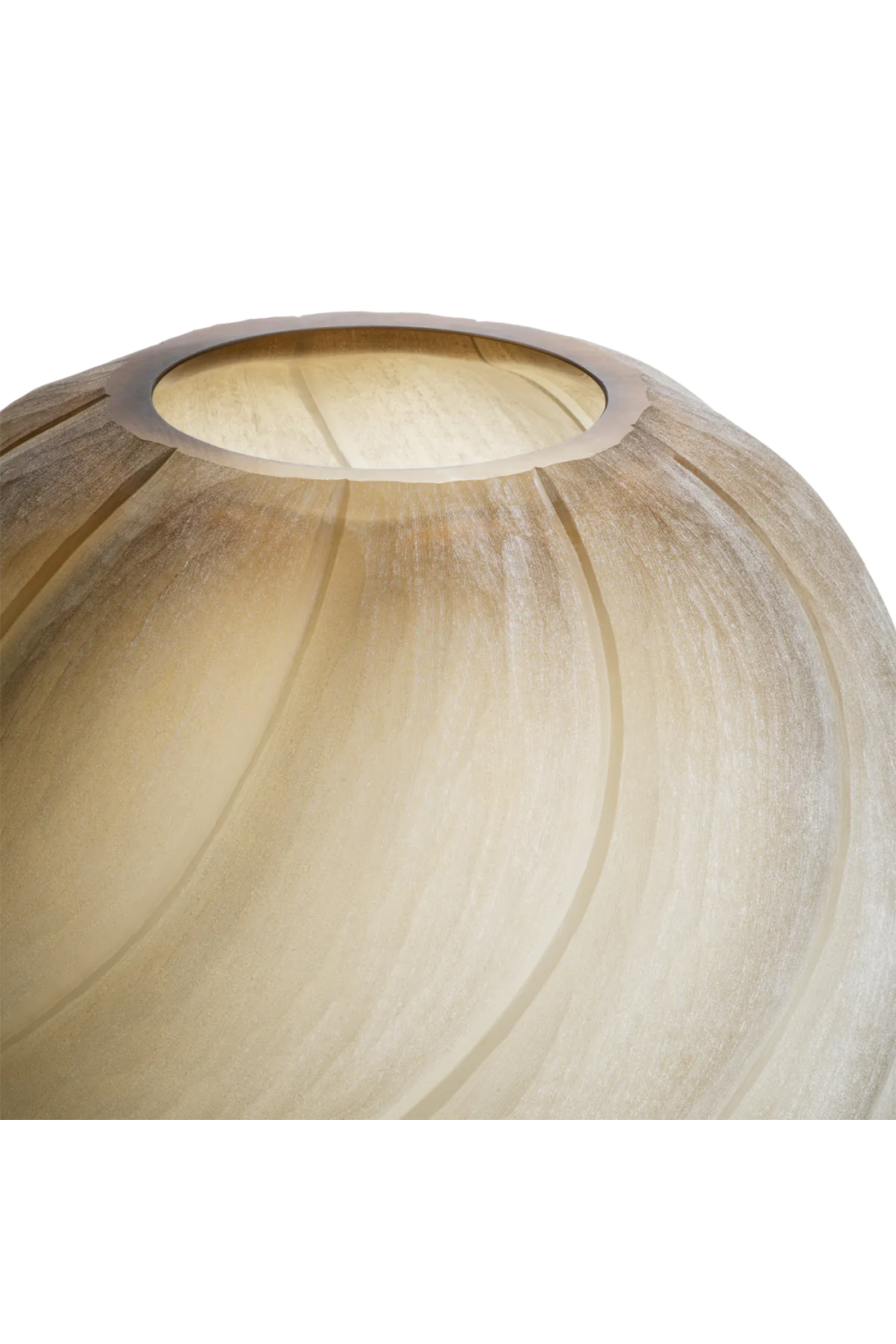 Frosted Light Brown Vase | Eichholtz Sicilia | Oroa.com