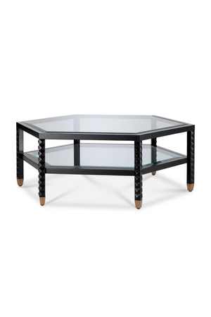Black Hexagonal Coffee Table | Eichholtz Cornelius | Oroa.com