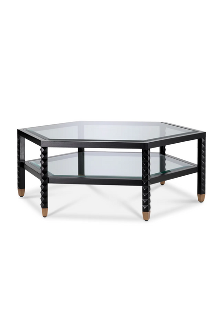 Black Hexagonal Coffee Table | Eichholtz Cornelius | Oroa.com