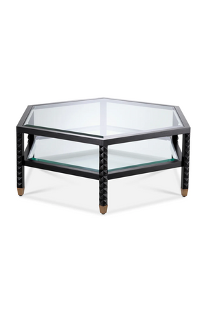 Black Hexagonal Coffee Table | Eichholtz Cornelius | Oroa.com