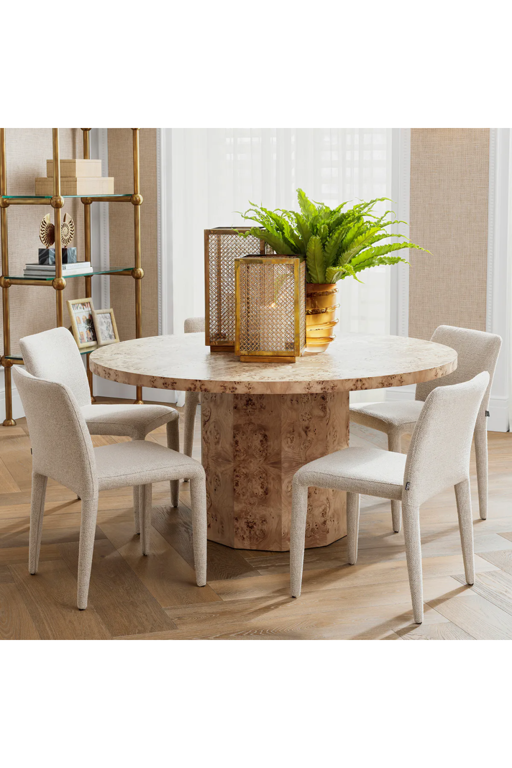 Mappa Burl Round Dining Table | Eichholtz Kingsgrove | Oroa.com