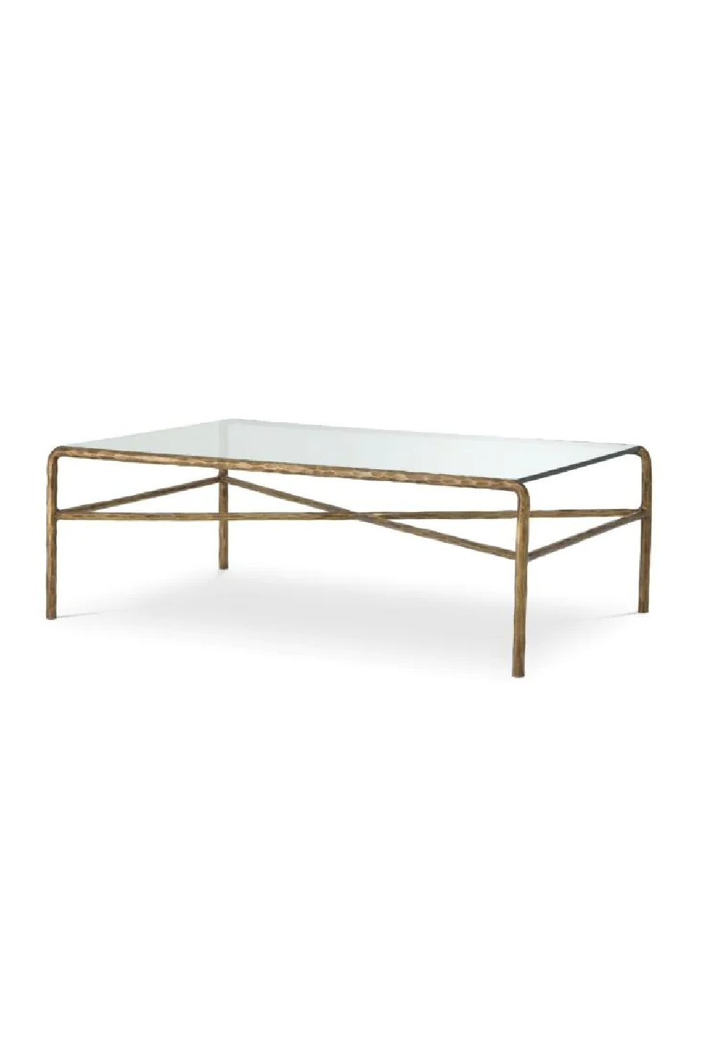 Vintage Brass Framed Coffee Table | Eichholtz Xandria | Oroa.com