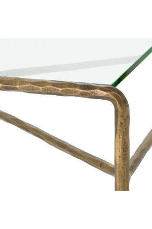 Vintage Brass Framed Coffee Table | Eichholtz Xandria | Oroa.com