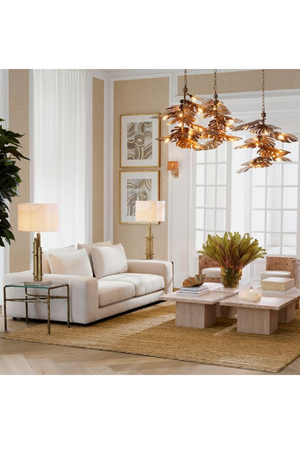 Vintage Brass Framed Side Table | Eichholtz Xandria | Oroatrade.com