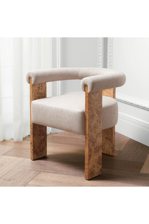 Mappa Burl Curved Dining Chair | Eichholtz Percy | Oroa.com