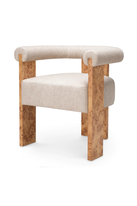 Mappa Burl Curved Dining Chair | Eichholtz Percy | Oroa.com