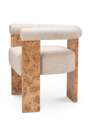 Mappa Burl Curved Dining Chair | Eichholtz Percy | Oroa.com