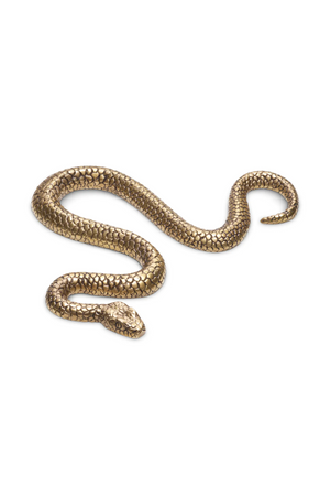 Vintage Brass Carved Object | Eichholtz Serpent | Oroa.com