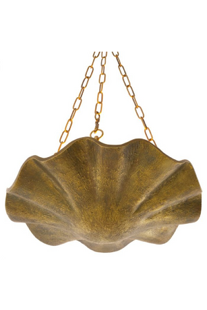 Wavy Vintage Brass Chandelier | Eichholtz Aurelia | OROA.com