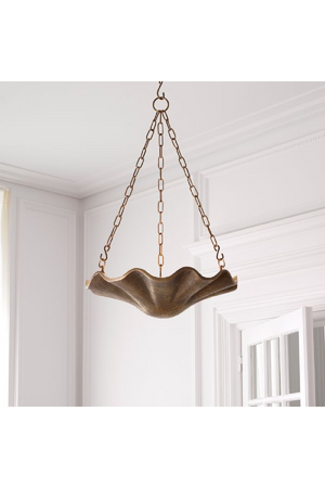 Wavy Vintage Brass Chandelier | Eichholtz Aurelia | OROA.com