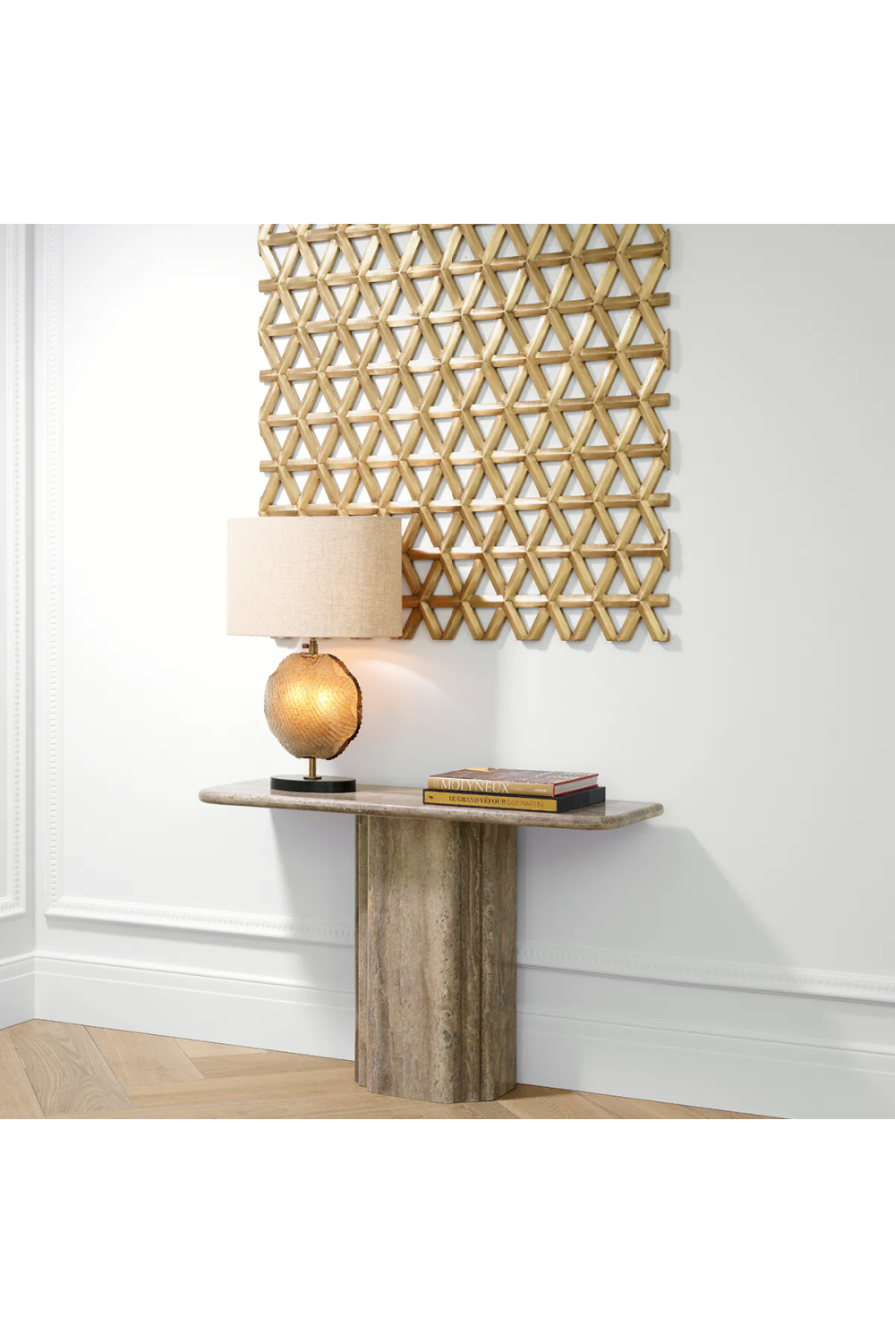 Silver Travertine Console Table | Eichholtz Norrington | Oroa.com