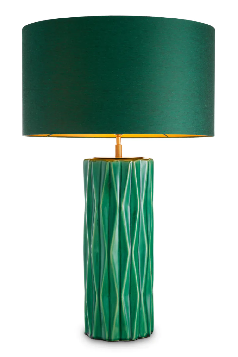 Crackled Green Ceramic Table Lamp | Eichholtz Amarello | Oroa.com
