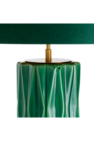 Crackled Green Ceramic Table Lamp | Eichholtz Amarello | Oroa.com