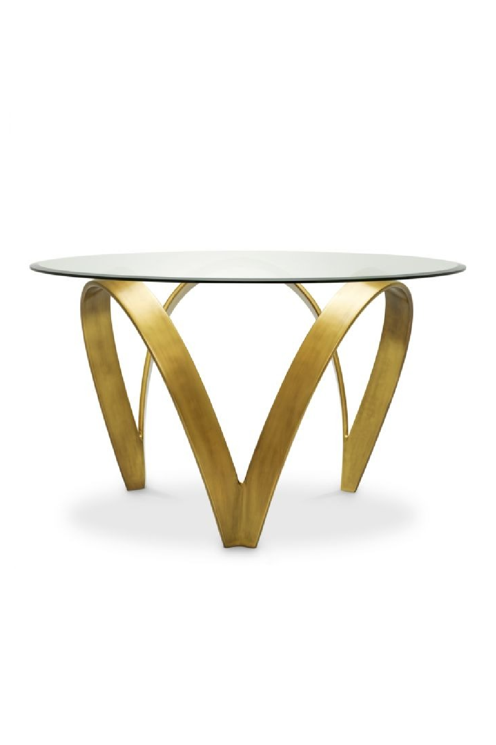 Vintage Brass Base Dining Table | Eichholtz Soquel | Oroa.com