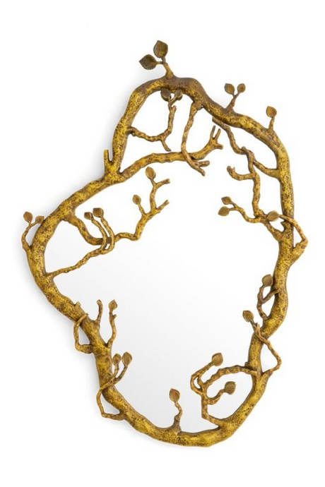 Vintage Brass Organic Mirror | Eichholtz Fiora | Oroa.com