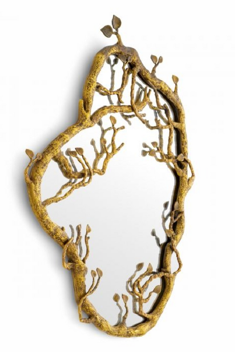 Vintage Brass Organic Mirror | Eichholtz Fiora | Oroa.com